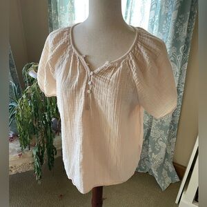 Old Navy Women's Short Sleeve Top - Cream